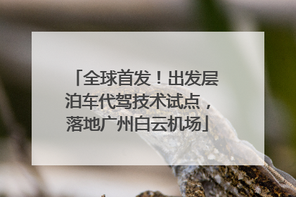 全球首发！出发层泊车代驾技术试点，落地广州白云机场