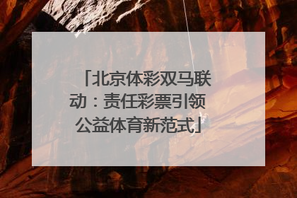 北京体彩双马联动：责任彩票引领公益体育新范式