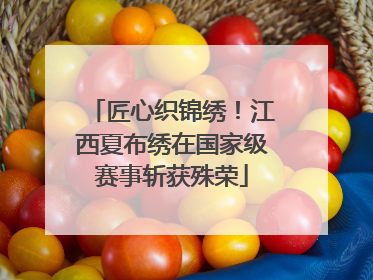匠心织锦绣！江西夏布绣在国家级赛事斩获殊荣