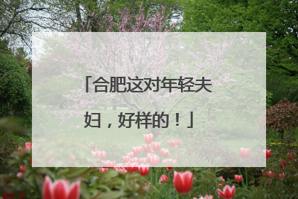 合肥这对年轻夫妇，好样的！