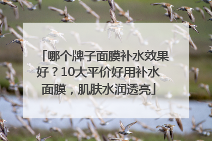 哪个牌子面膜补水效果好？10大平价好用补水面膜，肌肤水润透亮