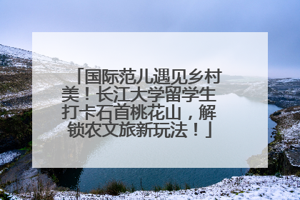 国际范儿遇见乡村美！长江大学留学生打卡石首桃花山，解锁农文旅新玩法！