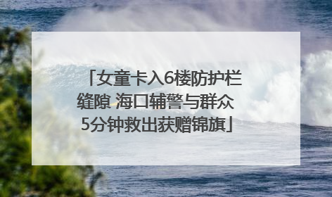 女童卡入6楼防护栏缝隙 海口辅警与群众5分钟救出获赠锦旗