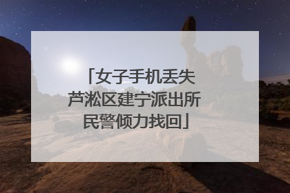 女子手机丢失 芦淞区建宁派出所民警倾力找回
