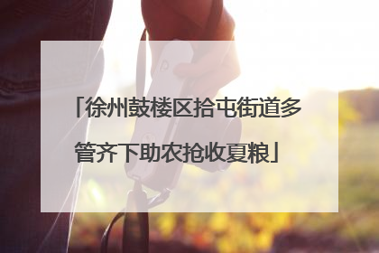 徐州鼓楼区拾屯街道多管齐下助农抢收夏粮