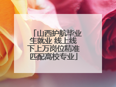 山西护航毕业生就业 线上线下上万岗位精准匹配高校专业