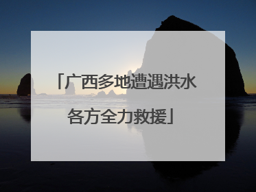 广西多地遭遇洪水 各方全力救援