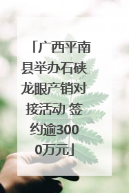 广西平南县举办石硖龙眼产销对接活动 签约逾3000万元