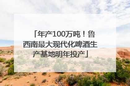 年产100万吨！鲁西南最大现代化啤酒生产基地明年投产