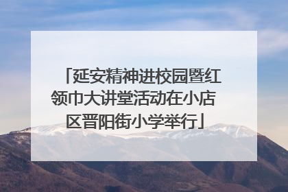 延安精神进校园暨红领巾大讲堂活动在小店区晋阳街小学举行