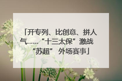开专列、比创意、拼人气……“十三太保”激战“苏超” 外场赛事
