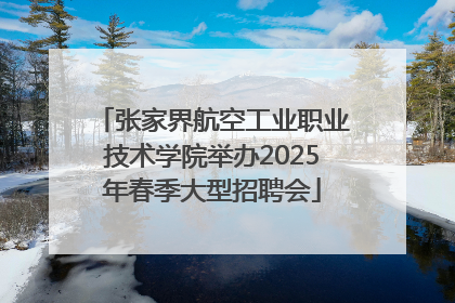 张家界航空工业职业技术学院举办2025年春季大型招聘会