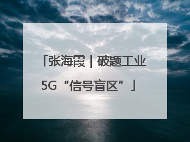 张海霞｜破题工业5G“信号盲区”