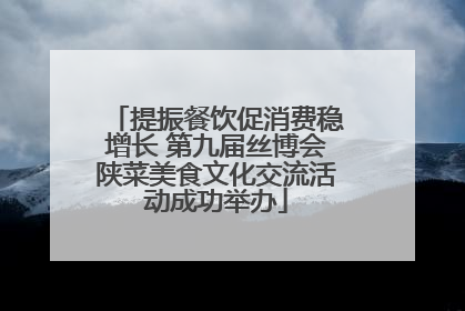 提振餐饮促消费稳增长 第九届丝博会陕菜美食文化交流活动成功举办