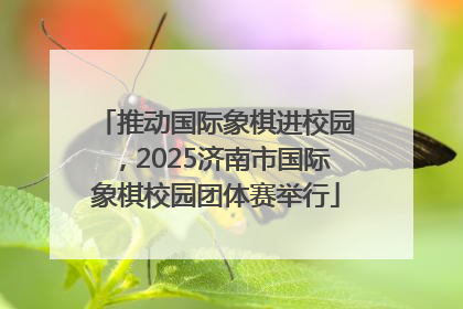 推动国际象棋进校园，2025济南市国际象棋校园团体赛举行