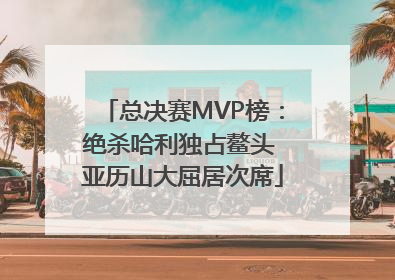 总决赛MVP榜：绝杀哈利独占鳌头 亚历山大屈居次席