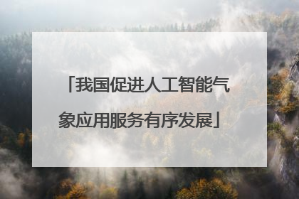 我国促进人工智能气象应用服务有序发展