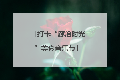 打卡“廊洽时光”美食音乐节