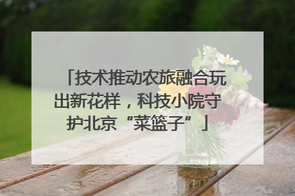 技术推动农旅融合玩出新花样，科技小院守护北京“菜篮子”