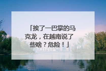 挨了一巴掌的马克龙，在越南说了些啥？危险！