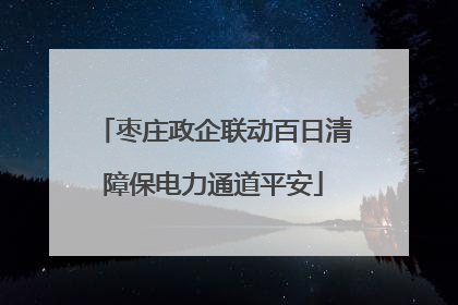 枣庄政企联动百日清障保电力通道平安