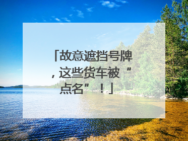 故意遮挡号牌，这些货车被“点名”！