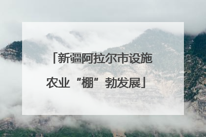 新疆阿拉尔市设施农业“棚”勃发展