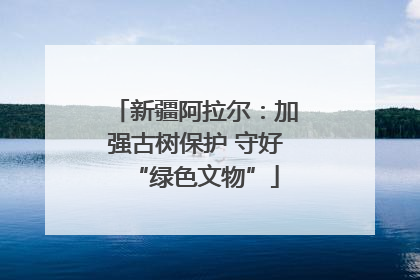 新疆阿拉尔：加强古树保护 守好“绿色文物”