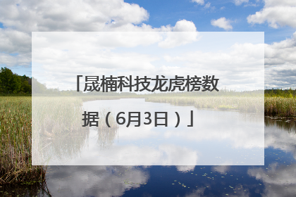晟楠科技龙虎榜数据（6月3日）
