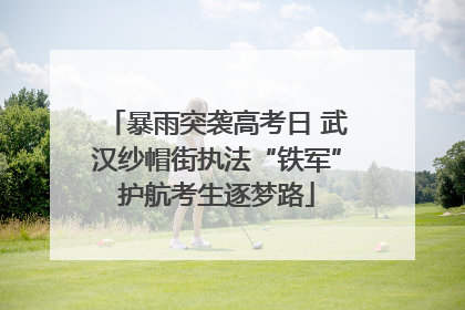 暴雨突袭高考日 武汉纱帽街执法“铁军”护航考生逐梦路