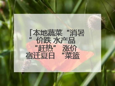 本地蔬菜“消暑”价跌 水产品 “赶热” 涨价 宿迁夏日 “菜篮子”有“温差”