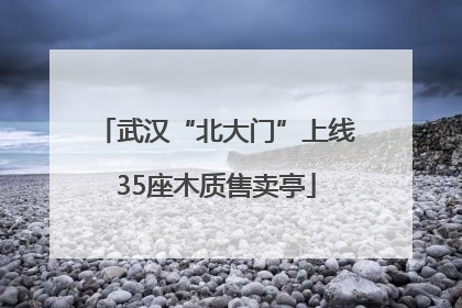 武汉“北大门”上线35座木质售卖亭