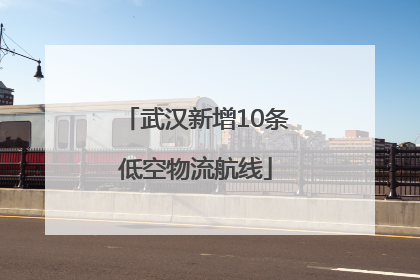 武汉新增10条低空物流航线