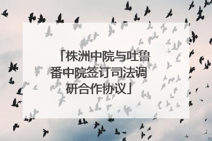 株洲中院与吐鲁番中院签订司法调研合作协议