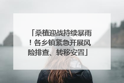 桑植迎战持续暴雨！各乡镇紧急开展风险排查、转移安置