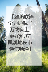 潍坊联通全力护航“万物向上·更好潍坊”凤溪地夜市通信畅通