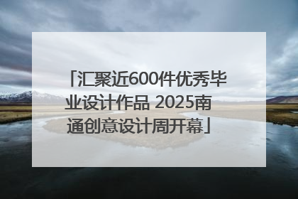 汇聚近600件优秀毕业设计作品 2025南通创意设计周开幕