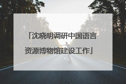 沈晓明调研中国语言资源博物馆建设工作