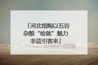 河北馆陶以五谷杂粮“绘就”魅力非遗引客来