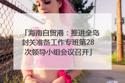 海南自贸港：推进全岛封关准备工作专班第28次领导小组会议召开