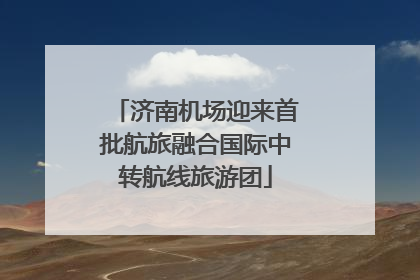 济南机场迎来首批航旅融合国际中转航线旅游团