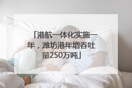 港航一体化实施一年，潍坊港年增吞吐量250万吨