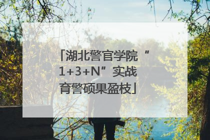 湖北警官学院“1+3+N”实战育警硕果盈枝