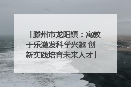 滕州市龙阳镇：寓教于乐激发科学兴趣 创新实践培育未来人才