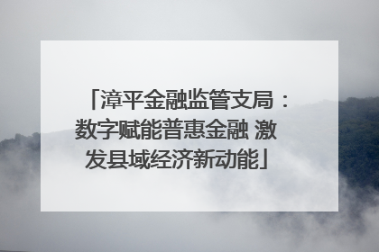 漳平金融监管支局：数字赋能普惠金融 激发县域经济新动能