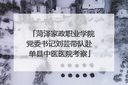 菏泽家政职业学院党委书记刘芸带队赴单县中医医院考察