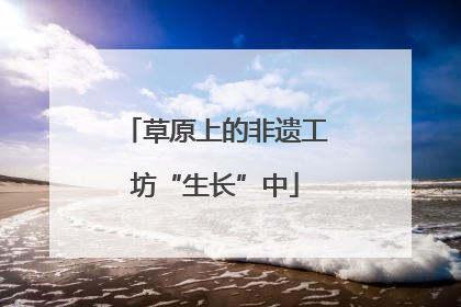草原上的非遗工坊“生长”中