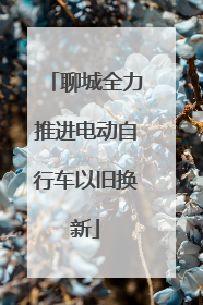 聊城全力推进电动自行车以旧换新