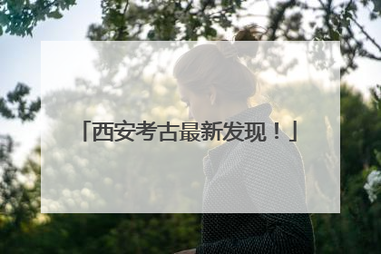 西安考古最新发现！