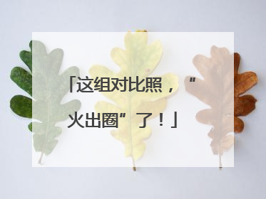 这组对比照，“火出圈”了！
